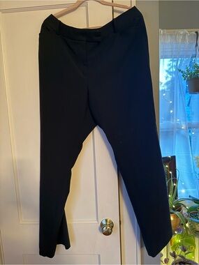 George Black Boot-Cut Dress Pants